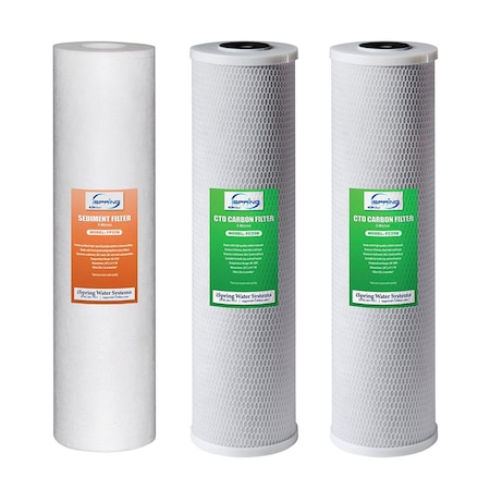 Ispring 3Stage Whole House Water Filter Replacement Pack 3PK F3WGB32B